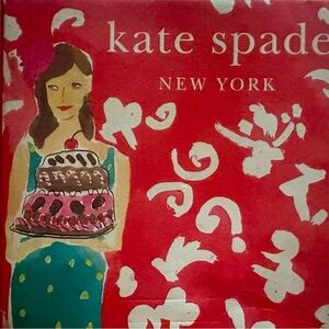 LENOX Kate Spade Just Desserts Tidbit Plates Set/4 Illustrated Collection NIB